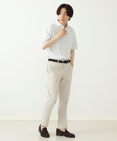 「BEAMS HEART」 半袖シャツ MEDIUM ネイビー メンズ_画像5