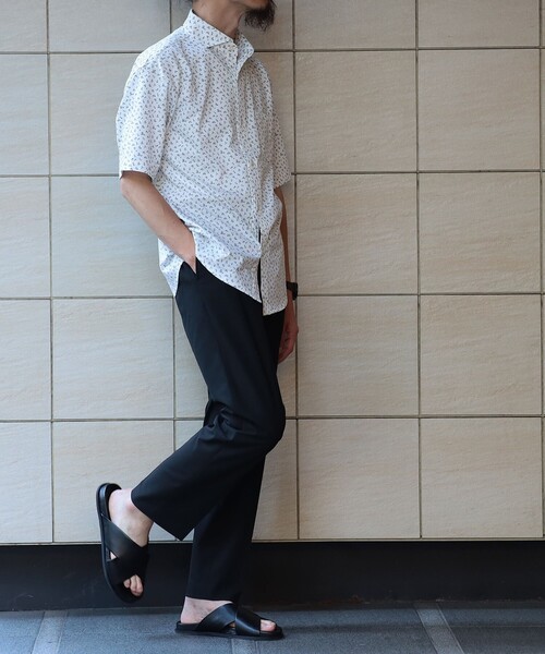 「BEAMS HEART」 半袖シャツ MEDIUM ネイビー メンズ_画像9