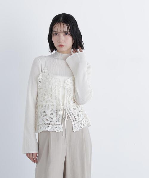 no country コットンレースビスチェ the virgins epine Katie - no country コットンレースビスチェ the virgins epineの通販