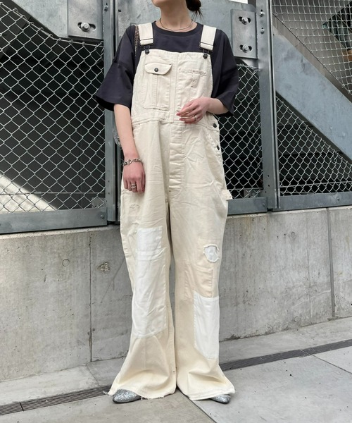 「etsinta」 オーバーオール ONE SIZE ホワイト レディース