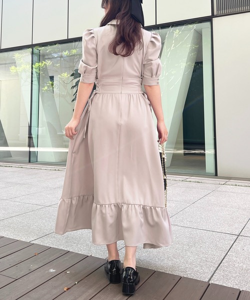 「apres jour」 半袖ワンピース X-LARGE ピンクベージュ レディース_画像2