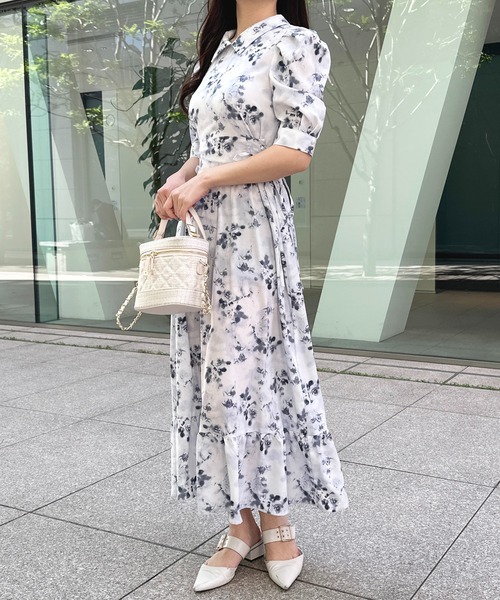 「apres jour」 半袖ワンピース X-LARGE ピンクベージュ レディース_画像9