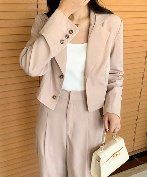 「ECLIN」 セットアップ M モカ レディース_画像5