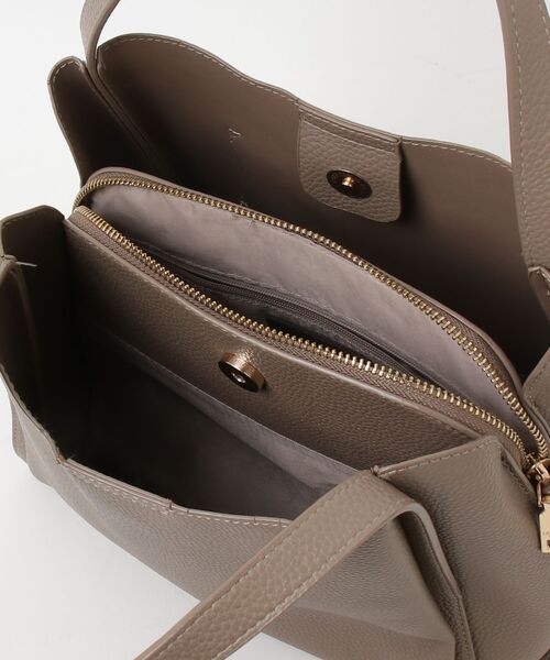 「GUSCIO」 ハンドバッグ FREE グレー レディース_画像4