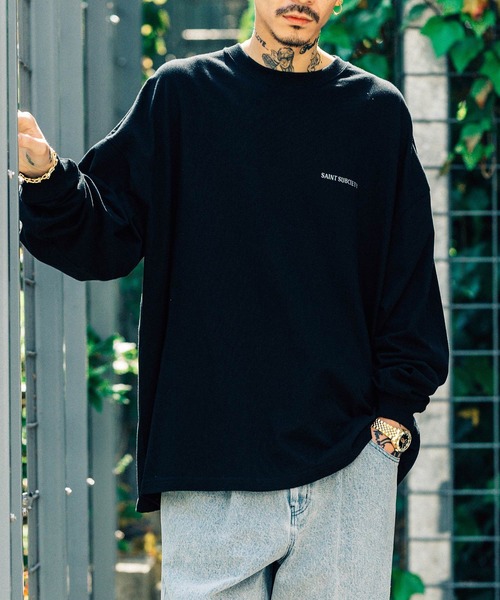 「Subciety」 長袖Tシャツ MEDIUM グレー メンズ_画像5