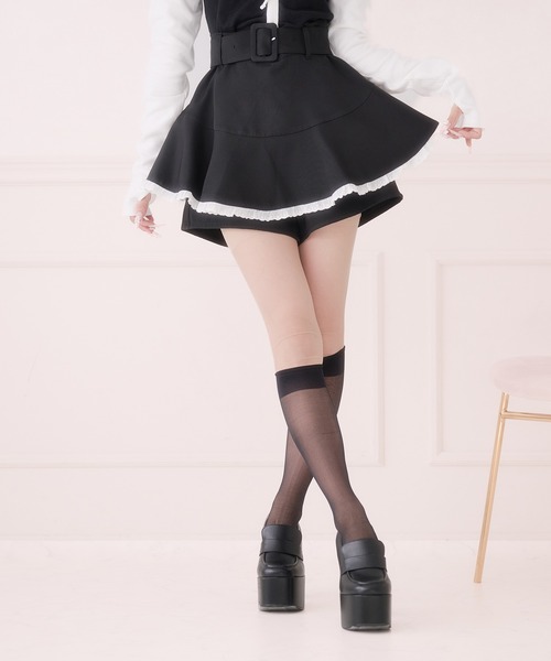 Pal elfy スカート ベルト付きフレアスカートパンツ : ZOZOTOWN Yahoo