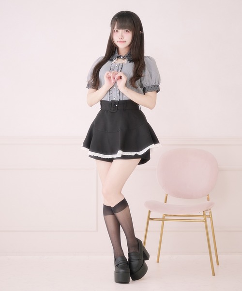 あいごん ⭐︎美品⭐︎MORE FUN柄 プリーツスカート Pal elfy スカート ベルト付きフレアスカートパンツ : ZOZOTOWN Yahoo
