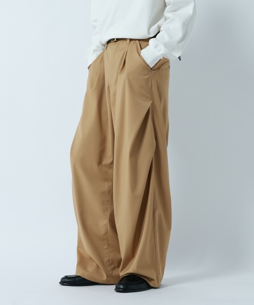 RAGEBLUE（レイジブルー） ワイドパンツ スラックス ARCH TUCK 3D