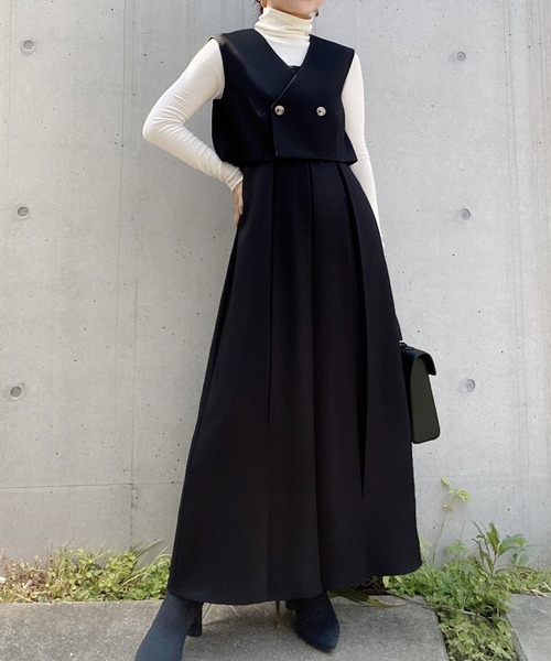 「junoah」 セットアップ LARGE ダークグレー レディースの画像