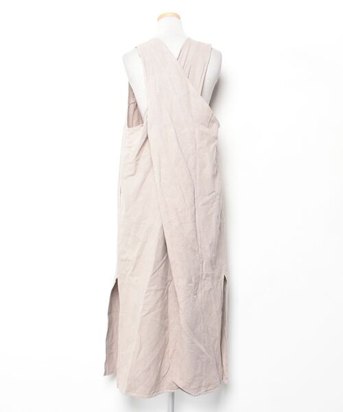 「CANAL JEAN」 「red chop works」ノースリーブワンピース 38 グレー レディースの画像