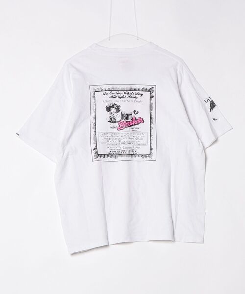 「JANE & THE HEARTBREAKERS」 半袖Tシャツ M ホワイト メンズ_画像2