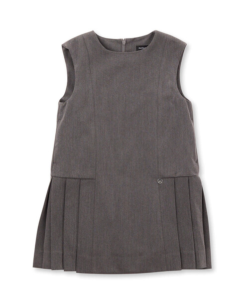 「BeBe Petits Pois Vert」 「KIDS」ノースリーブワンピース 150cm グレー キッズ_画像7