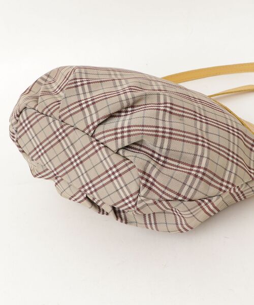 「BURBERRY BLUE LABEL」 チェック柄ショルダーバッグ - イエロー レディースの画像