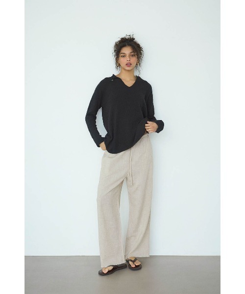 ALEXIA STAM（アリシアスタン） ニット セーター Shell Button Knit