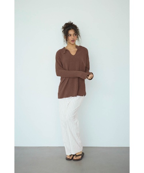 ALEXIA STAM（アリシアスタン） ニット セーター Shell Button Knit
