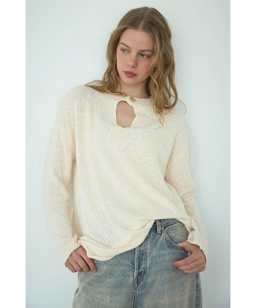 ALEXIA STAM（アリシアスタン） ニット セーター Shell Button Knit