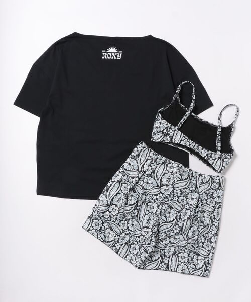 ROXY（ロキシー） 水着 水着 3点セット ビキニ ラッシュT 付き REEF