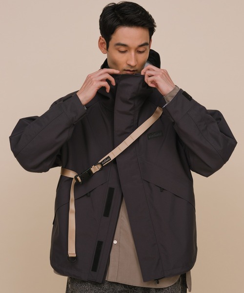 希少　wild things スパイダーウェブ　マウンテンパーカー　ブラック　M WILD THINGS」 マウンテンパーカー M グレー メンズ 希少 wild things