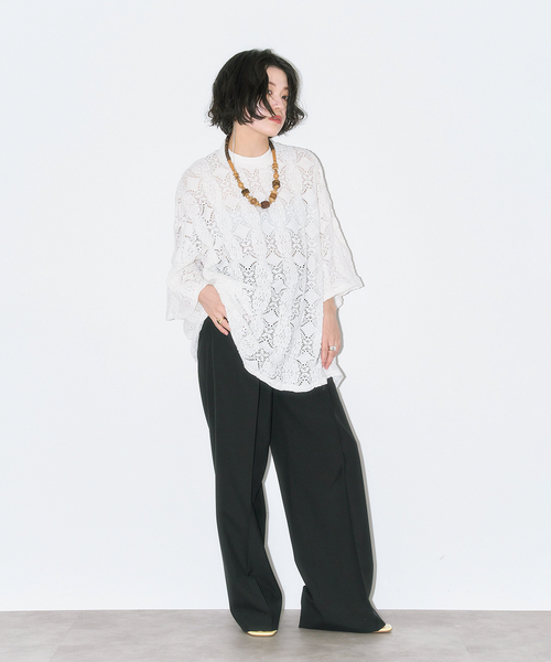 CITYSHOP（シティショップ） tシャツ 「追加2」LACE Tシャツ
