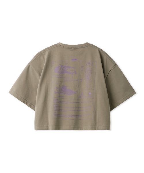 「emmi」 半袖Tシャツ FREE オリーブ レディース_画像4