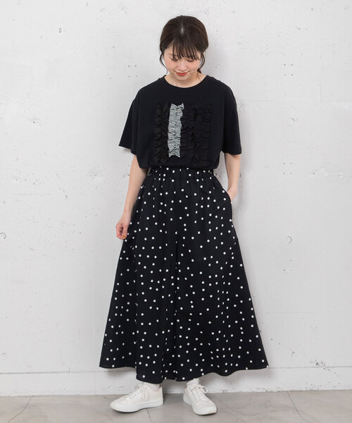 「POU DOU DOU」 イージーパンツ M ネイビー レディース_画像2