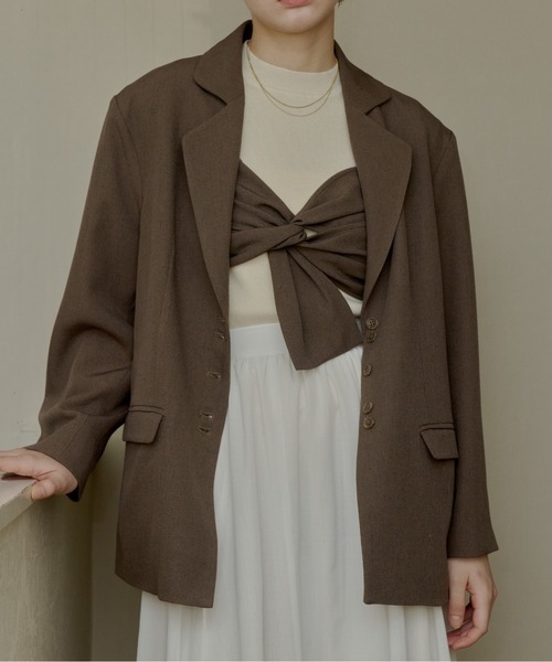 OLUN ジャケット MEDIUM ブラウン レディース : ZOZOTOWN Yahoo!店