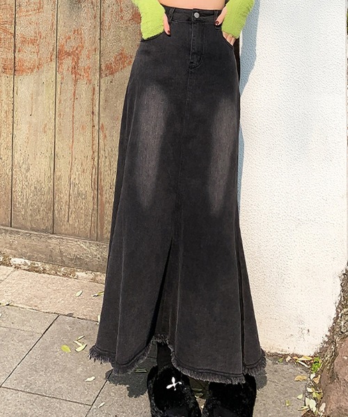 「DAY CLOSET」 デニムスカート M ブラック レディース_画像7
