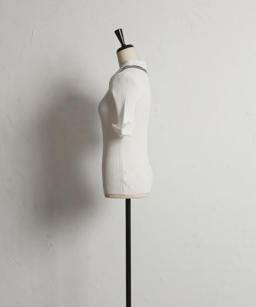「tocco closet」 半袖ニット M ブラック レディース_画像7