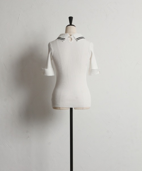 「tocco closet」 半袖ニット M ブラック レディース_画像8