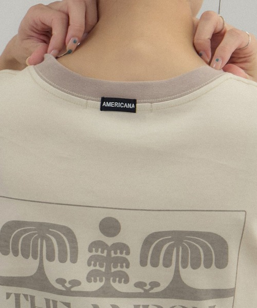 「AMERICANA」 半袖Tシャツ FREE ホワイト系その他5 レディース_画像2