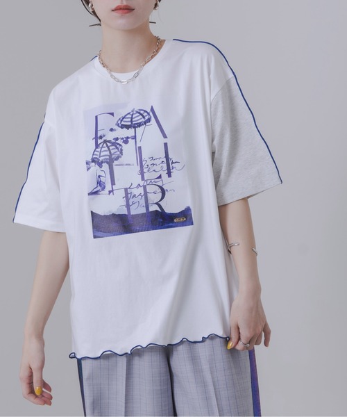 「Eimee Law」 半袖Tシャツ FREE アイボリー レディース_画像8