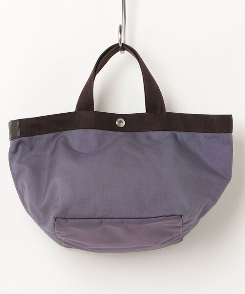 美品 Herve Chapelier エルベシャプリエ 舟型 パープル 大容量 Herve Chapelier（エルベシャプリエ） ハンドバッグ - パープル