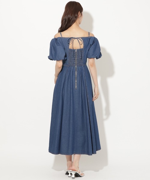 AND COUTURE（アンドクチュール） ワンピース 半袖 2WAYライトデニム