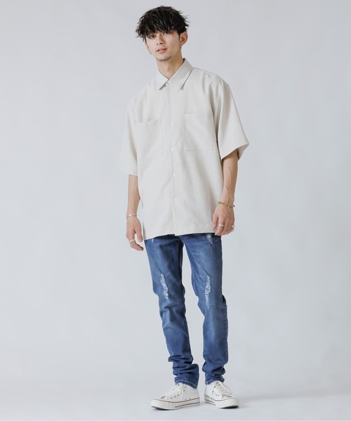 「London Denim」 スキニーデニムパンツ X-LARGE インディゴブルー メンズ_画像8