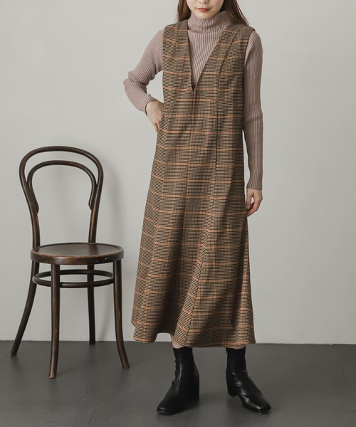 「SENSE OF PLACE by URBAN RESEARCH」 サロペットスカート ONE ブラック レディース (2/8)