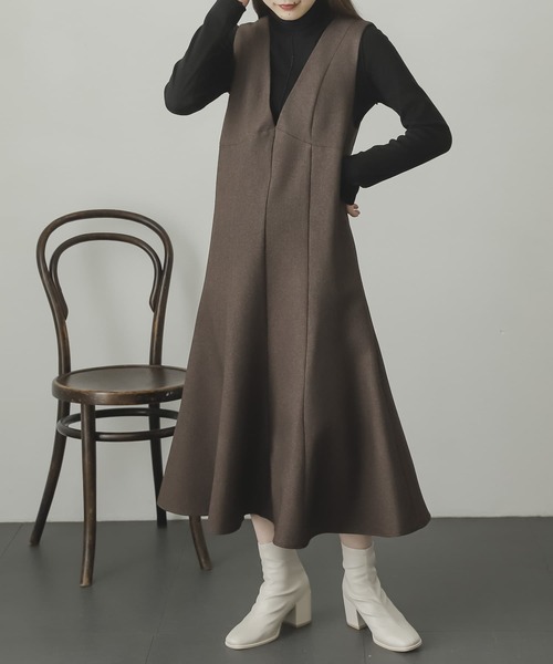 「SENSE OF PLACE by URBAN RESEARCH」 サロペットスカート ONE ブラック レディース (4/8)