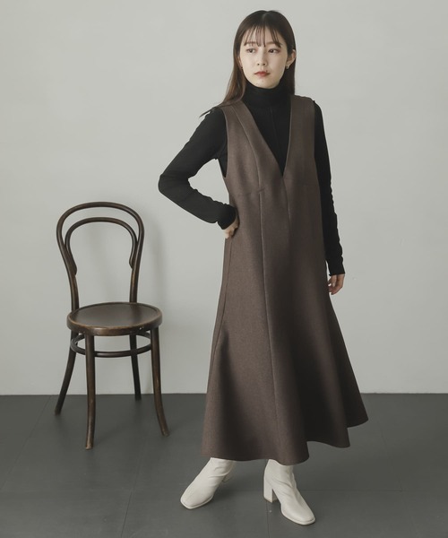 「SENSE OF PLACE by URBAN RESEARCH」 サロペットスカート ONE ブラック レディース (5/8)