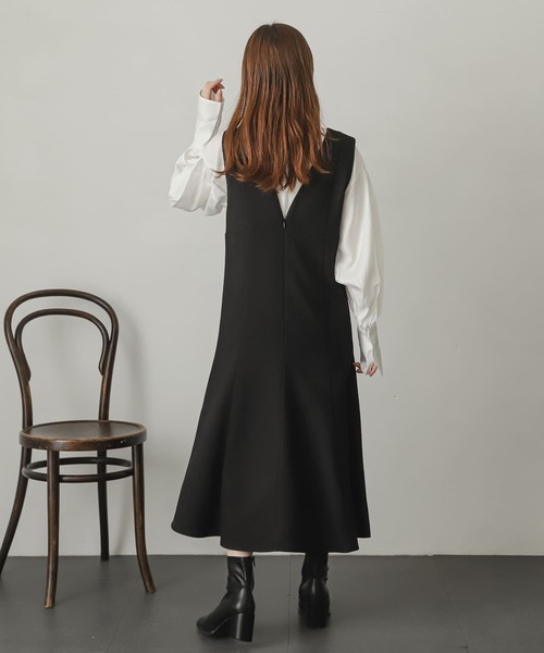 「SENSE OF PLACE by URBAN RESEARCH」 サロペットスカート ONE ブラック レディース (7/8)