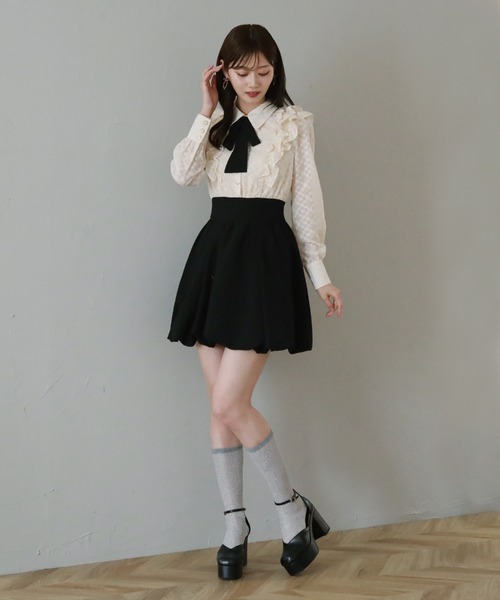「Cheek」 ドッキングワンピース MEDIUM アイボリー レディース_画像2