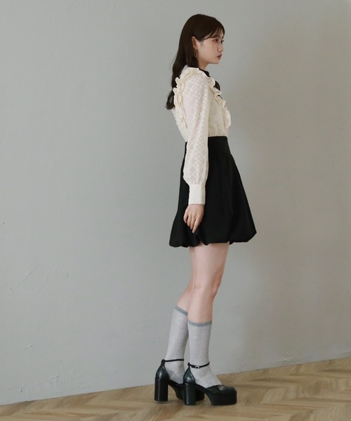 「Cheek」 ドッキングワンピース MEDIUM アイボリー レディース_画像3