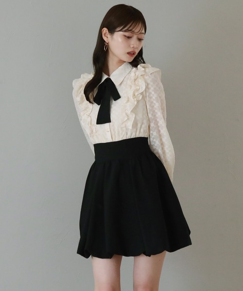 「Cheek」 ドッキングワンピース MEDIUM アイボリー レディース_画像5