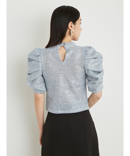 「LILY BROWN」 半袖カットソー ONE SIZE ブラック レディース_画像6
