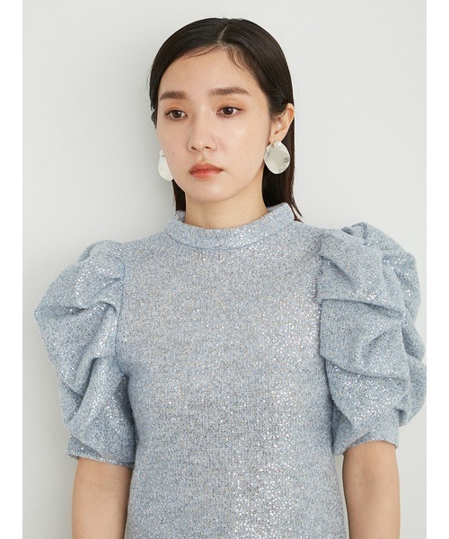 「LILY BROWN」 半袖カットソー ONE SIZE ブラック レディース_画像8