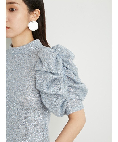「LILY BROWN」 半袖カットソー ONE SIZE ブラック レディース_画像9