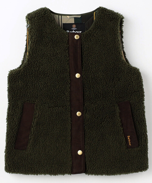 破格 Barbour ダウンベスト ダークグリーン 38 Barbour（バブアー） ダウンベスト ベスト 限定展開 dulsie liner