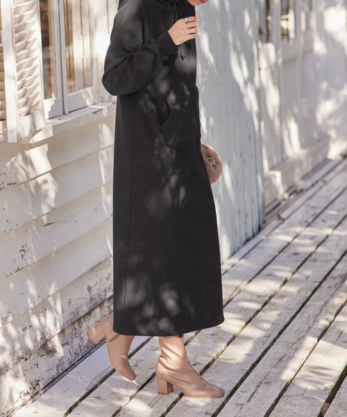 キャロウェイ 裏起毛 フード付き スウェット ワンピース S ゴルフ