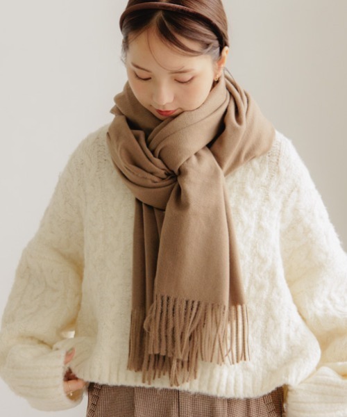 flower マフラー ストール スムースマフラー レディース : ZOZOTOWN