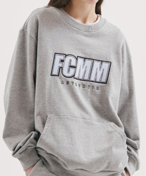 ★韓国の人気★【FCMM】★OBLIQUE GLAMPING SWEATSHIR.T★ FCMM トレーナー スウェット OBLIQUE GLAMPING SWEATSHIRT