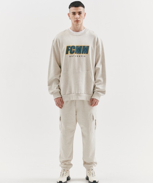 ★韓国の人気★【FCMM】★OBLIQUE GLAMPING SWEATSHIR.T★ FCMM トレーナー スウェット OBLIQUE GLAMPING SWEATSHIRT