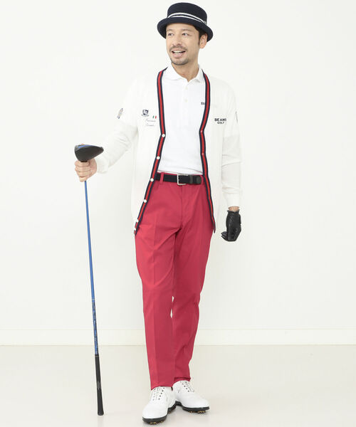 カーディガン BEAMS GOLF PURPLE LABEL / タラッティ ライン カーディガン04